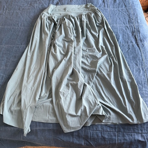 HALARA Green Breezy Maxi Skirt with Slit Resort Wear Size 1X - Picture 2 of 7